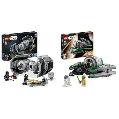 LEGO Star Wars 75347 Le Bombardier TIE, Maquette Vaisseau avec Figurine de Droide Gonk & 75360 Star Wars Yoda's Jedi Starfighter Building Toy