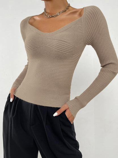 women's sweater fitted sweater rib knit photo sweater