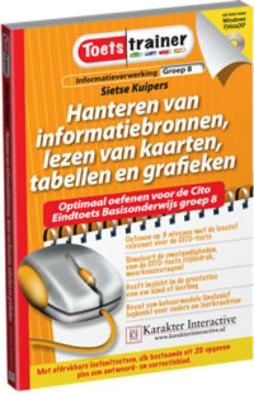Toetstrainer Informatieverwerking Hanteren van informatiebronnen, lezen van kaarten, tabellen en grafieken