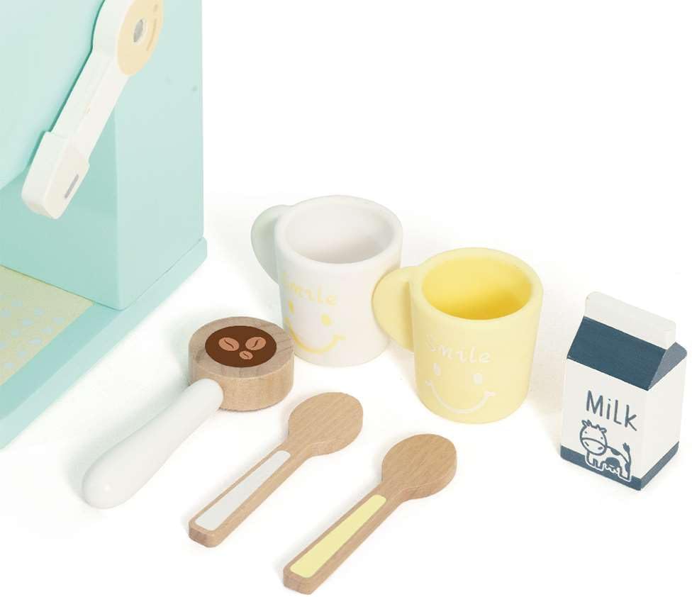 Classic World Coffee Maker | Wooden Coffee Maker Set for kids | Wooden Play Kitchen Toys for Boys and Girls 18 Months + | Encourages Imaginative Play