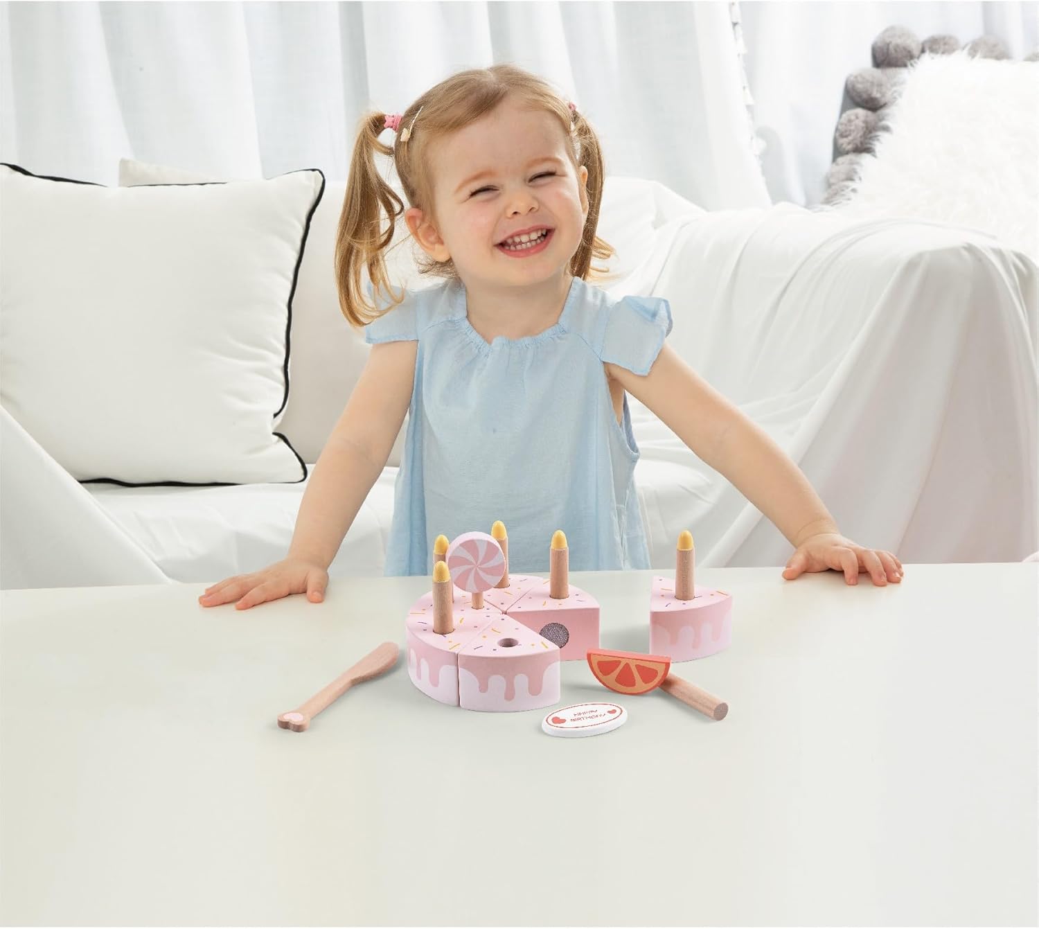 Pretend Play Cake Shop Holzkuchen-Set Mädchen Geschenk 18 Monate | Classic World Bursty Cake | (CL50565)