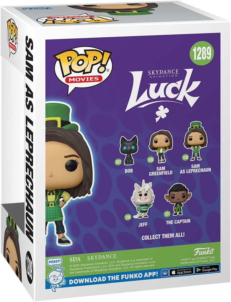 Funko POP! Movies: Luck - Sam - 1/6 Odds for Rare Chase Variant - Collectable Vinyl Figure - Gift Idea - Official Merchandise - Toys for Kids & Adults - Movies Fans - Model Figure for Collectors