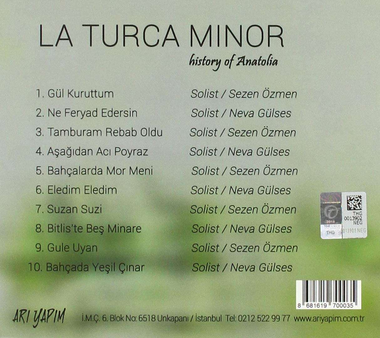 La Turca Minor Feat. Sinan Cem Eroglu - Historia Of Anatolia