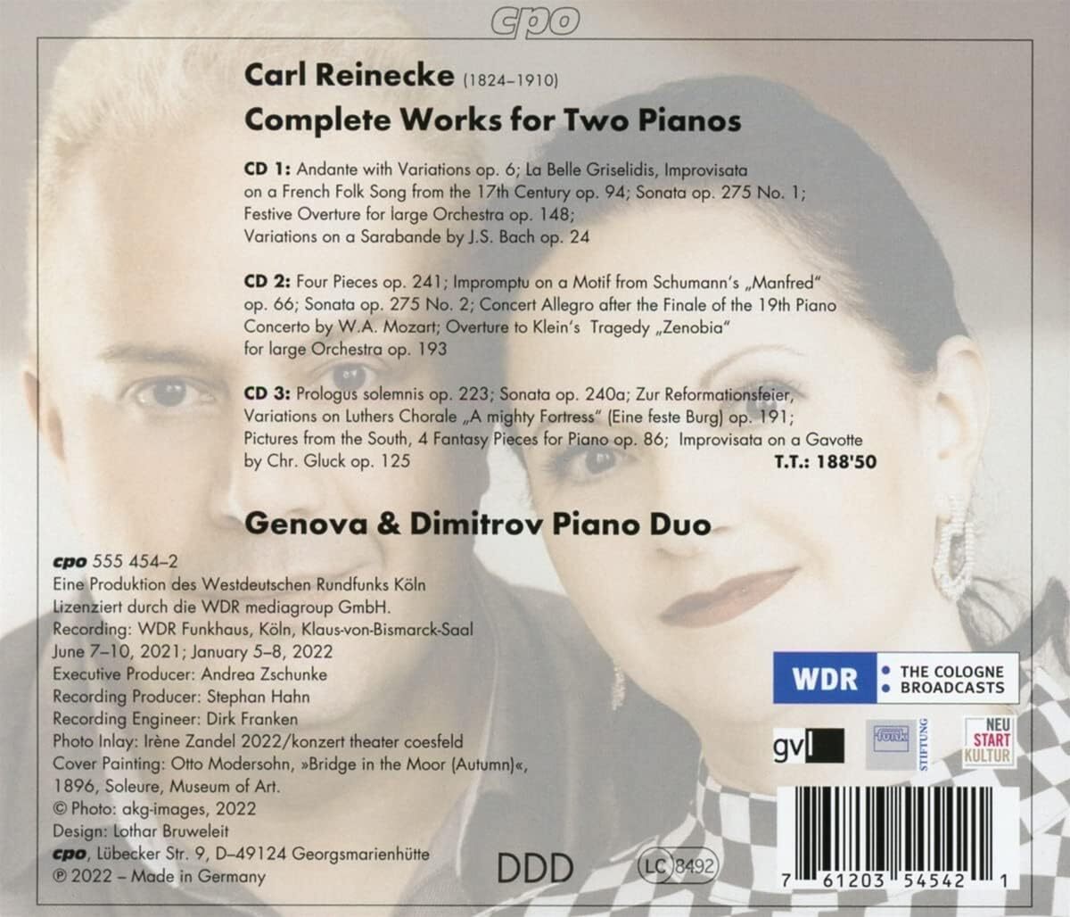 Carl Reinecke: Complete Works for Two Pianos