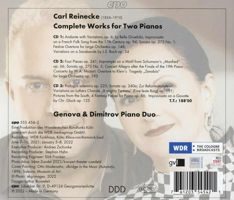 Carl Reinecke: Complete Works for Two Pianos