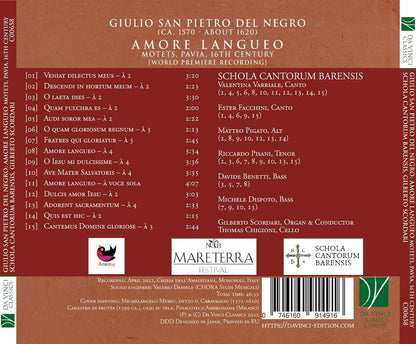 Amore Langueo: Motets,Pavia,(16th Century)