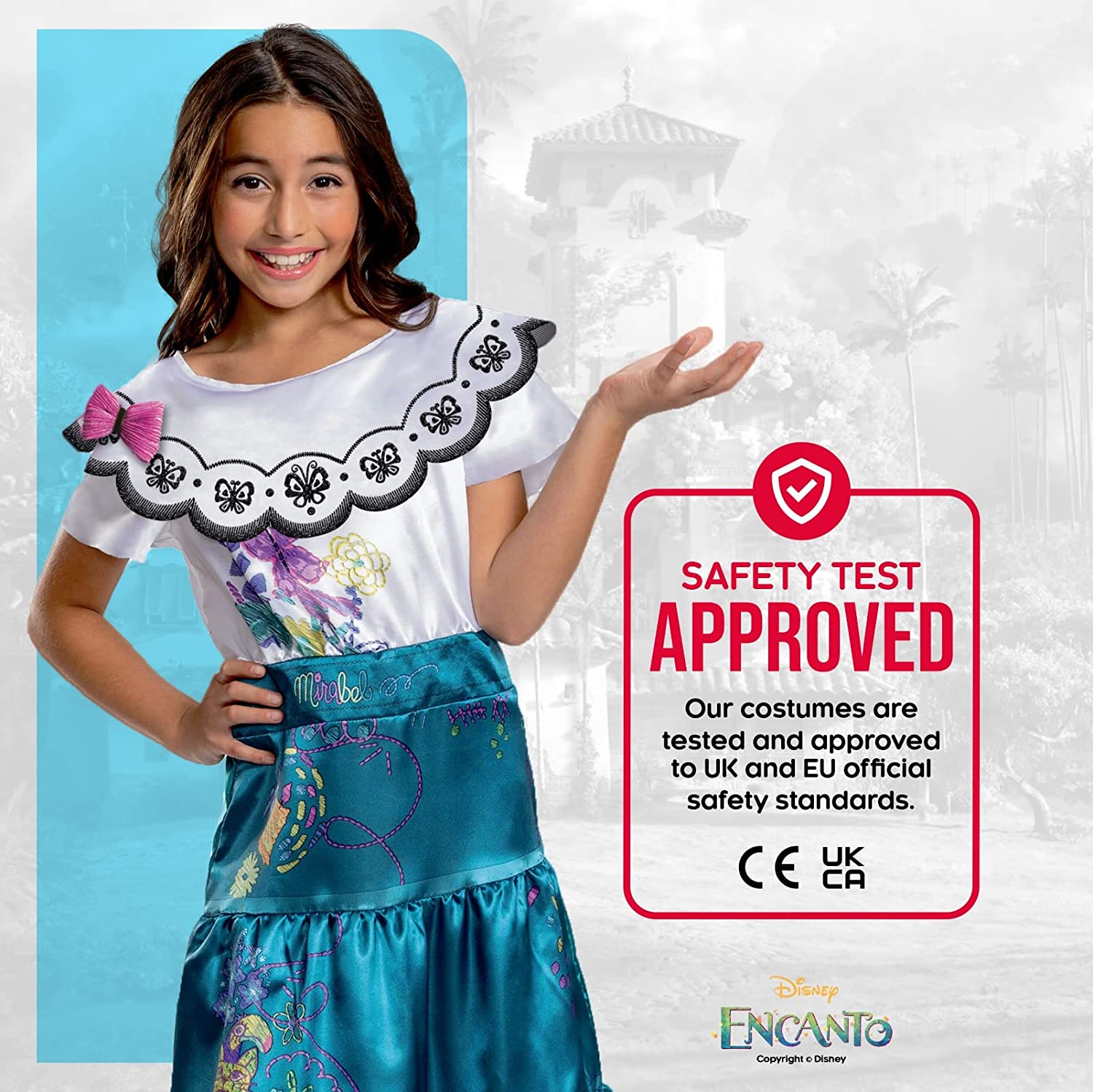 Disney Official Deluxe Mirabel Encanto Costume for Girls, Made with Super Soft Material, Mirabel Costume Kids, Christmas Halloween Princess Fancy Encanto Dress Up Outfit Cosplay