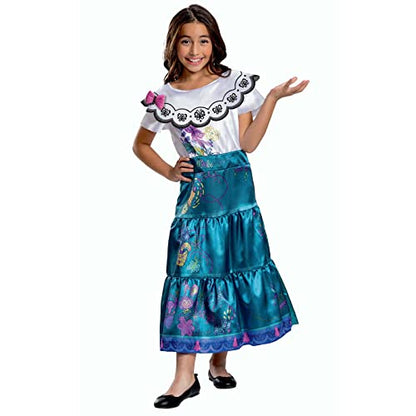 Disney Official Deluxe Mirabel Encanto Costume for Girls - Made with Super Soft Material - Mirabel Costume Kids, Christmas Halloween Princess Fancy Encanto Dress Up Outfit Cosplay
