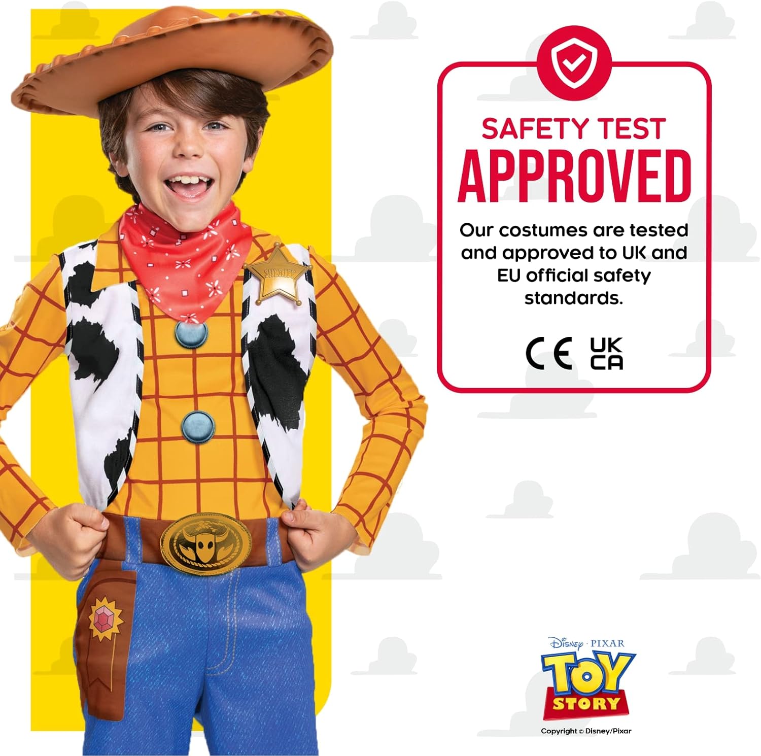 Smiffys Disney Pixar Toy Story 4 Woody Deluxe Costume (Size 5-6)