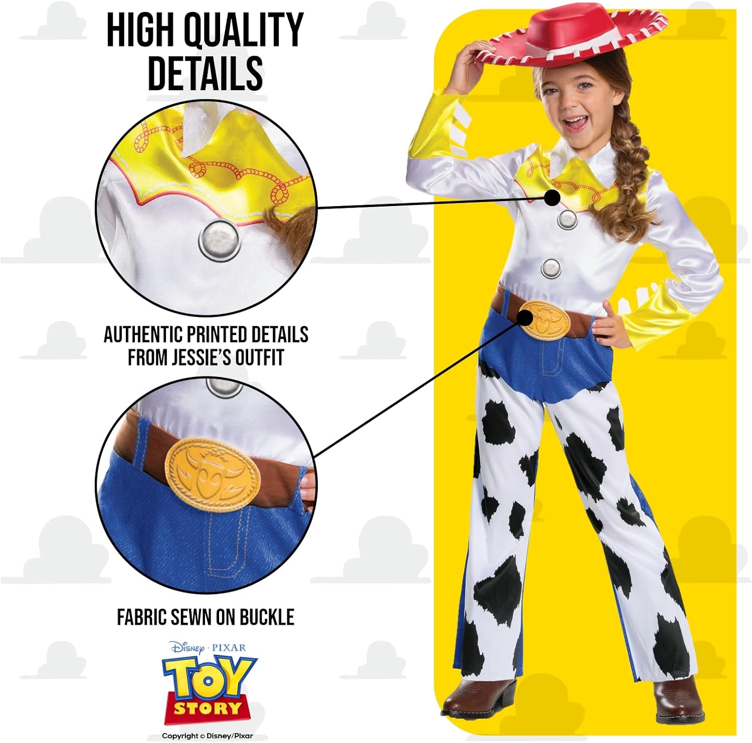 Smiffys Disney Pixar Toy Story 4 Jessie Deluxe Costume  (Size 5-6)