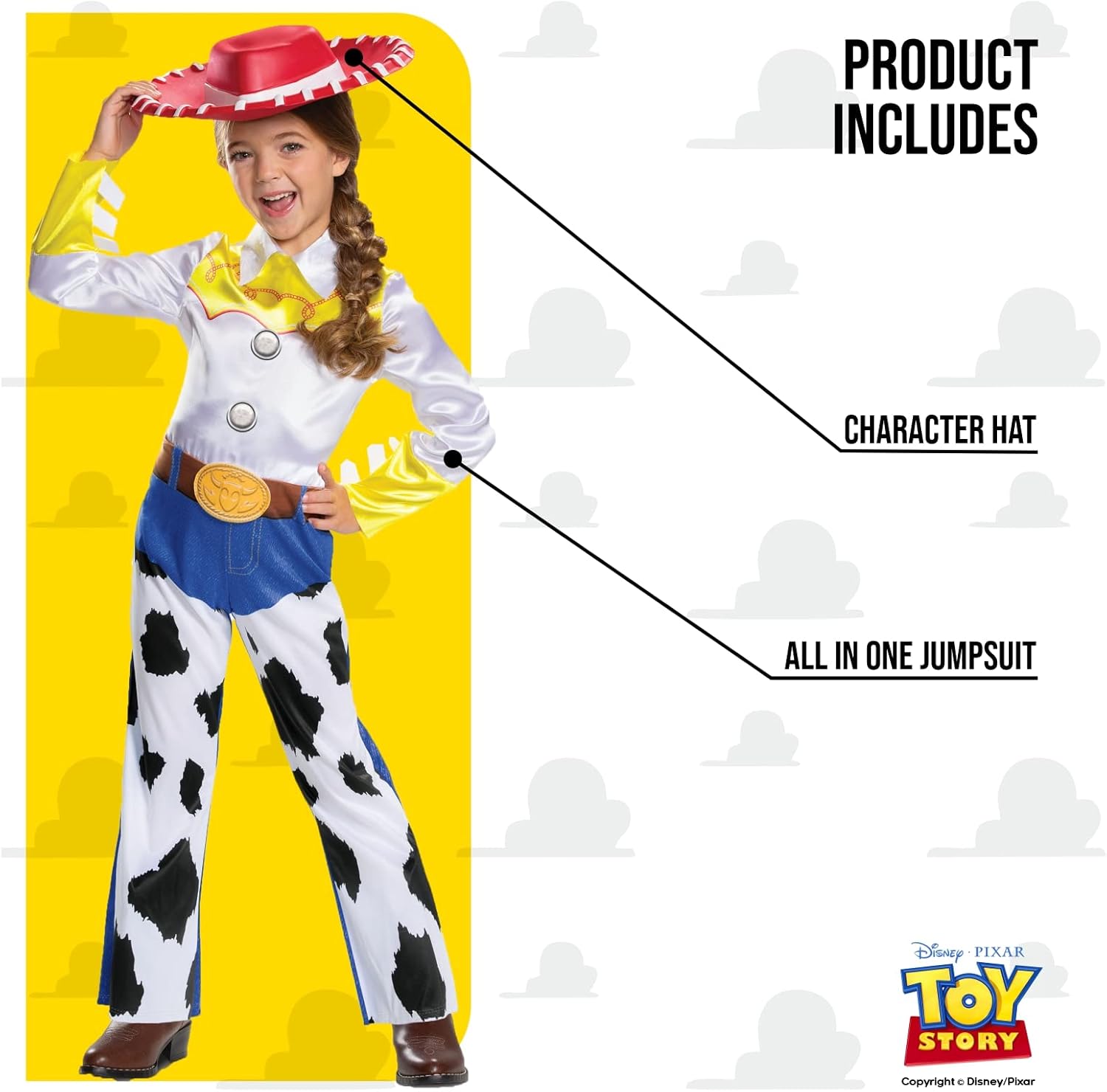 Smiffys Disney Pixar Toy Story 4 Jessie Deluxe Costume  (Size 5-6)