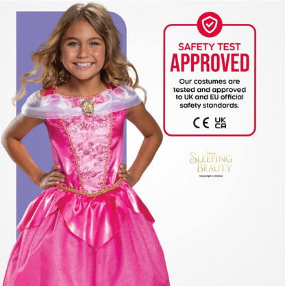 Disney Official Deluxe Princess Aurora Costume Kids, Sleeping Beauty Dress Up For Girls