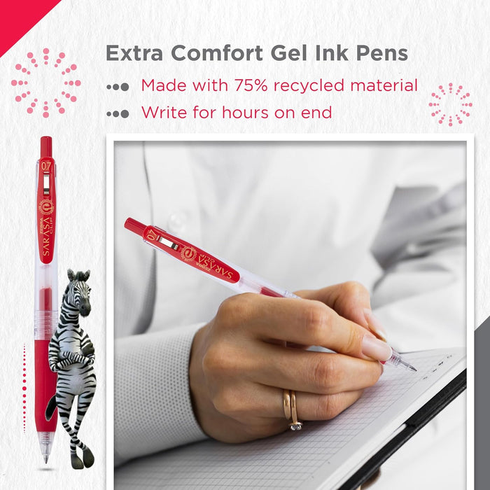 ZEBRA 0.7 mm Sarasa Clip Gel Ink Pen