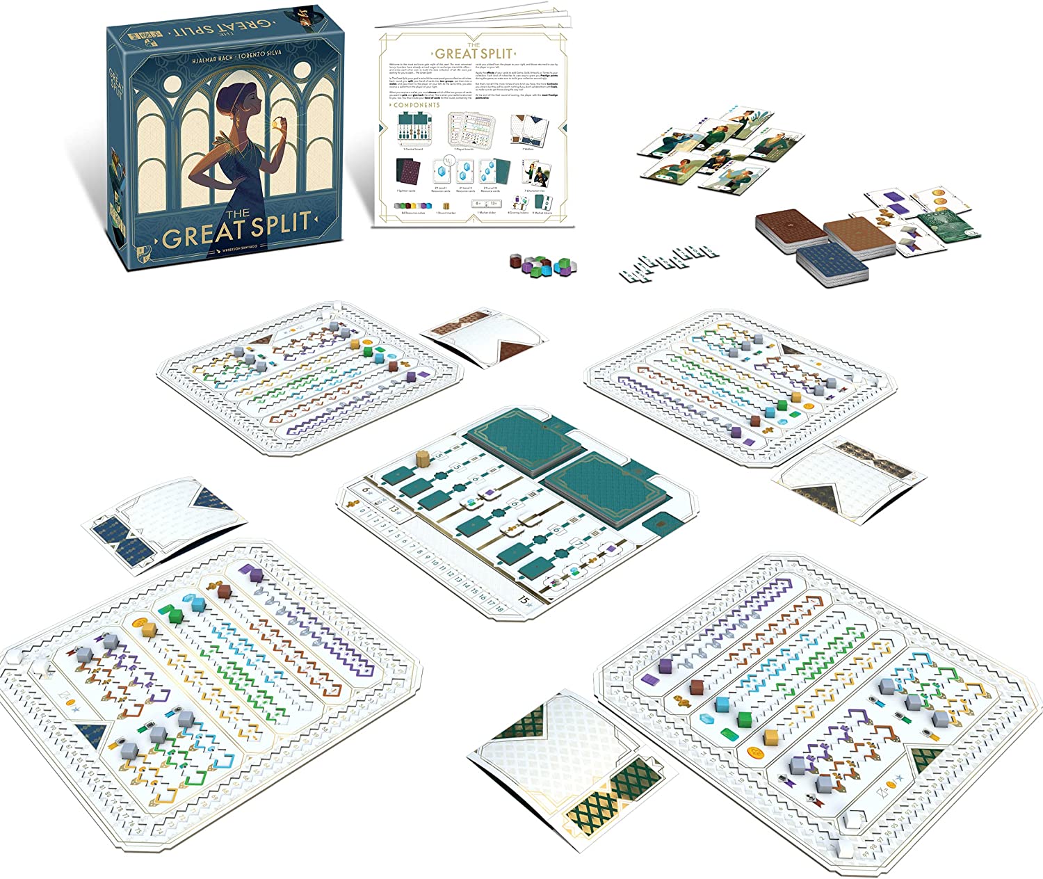 Horrible Guild- The Great Split -for 2 to 7 Players for The Great Split Board Game | Family Board Game | Board Game for Adults and Family | Card Drafting Board Game