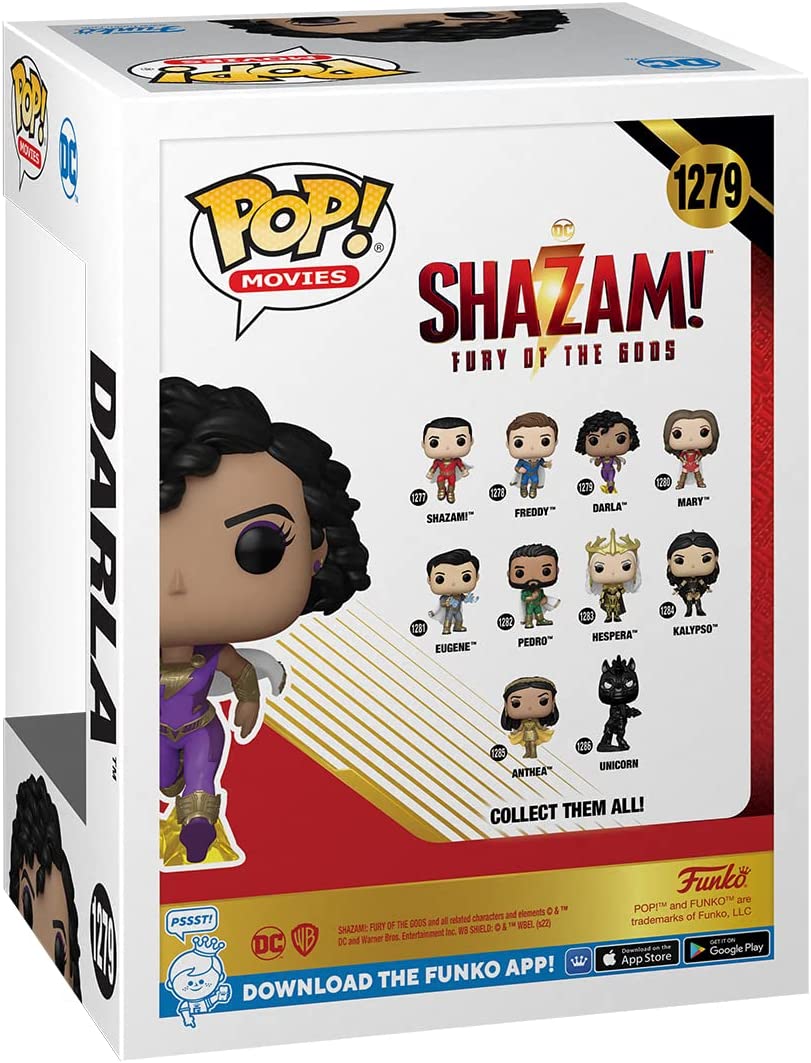Funko POP! Movies: Shazam 2 - Darla - Collectable Vinyl Figure - Gift Idea - Official Merchandise - Toys for Kids & Adults - Movies Fans - Model Figure for Collectors and Display