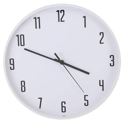 Belissy 14in Nordic Modern Style Wall Clock Living Room Mute Wall Clock Decoration White