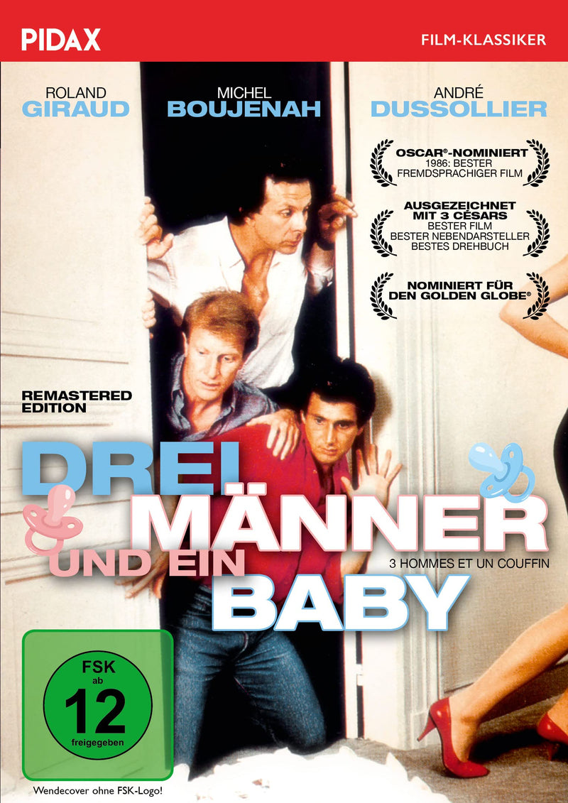 Drei Männer und ein Baby (Trois hommes et un couffin) - Remastered Edition / Die preisgekrönte französische Original-Kultkomödie (Pidax Film-Klassiker
