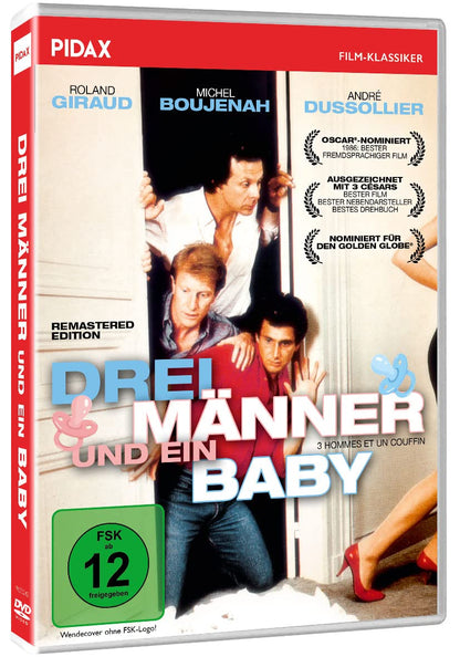 Drei Männer und ein Baby (Trois hommes et un couffin) - Remastered Edition / Die preisgekrönte französische Original-Kultkomödie (Pidax Film-Klassiker