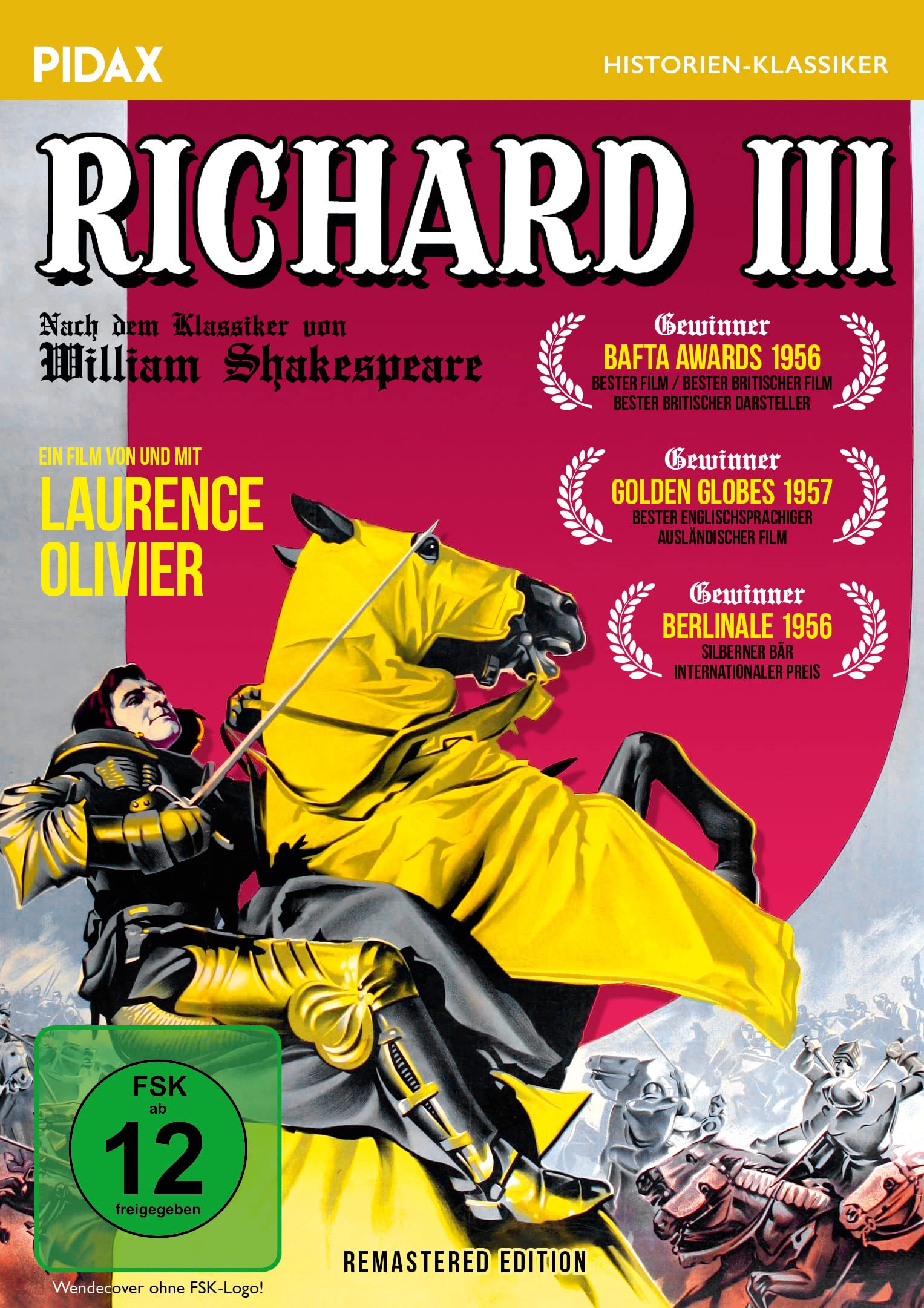 Richard III - Remastered Edition / Preisgekröntes Königsdrama mit Starbesetzung (Pidax Historien-Klassiker