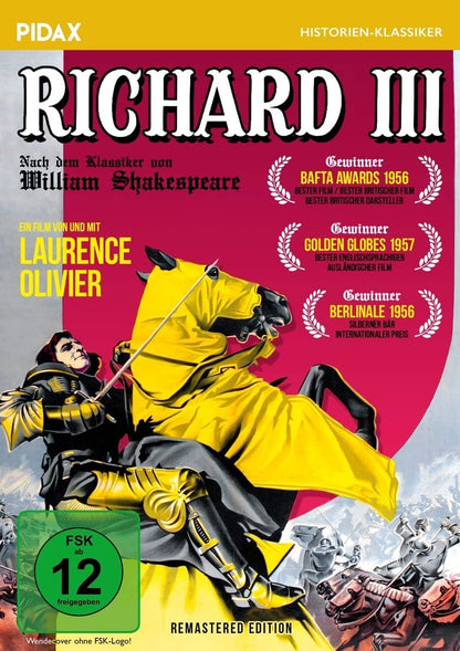 Richard III - Remastered Edition / Preisgekröntes Königsdrama mit Starbesetzung (Pidax Historien-Klassiker