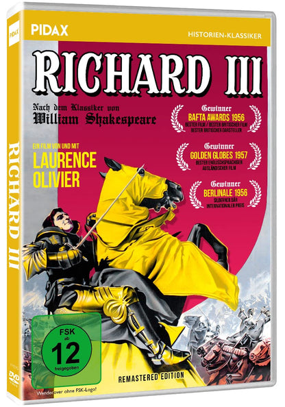 Richard III - Remastered Edition / Preisgekröntes Königsdrama mit Starbesetzung (Pidax Historien-Klassiker