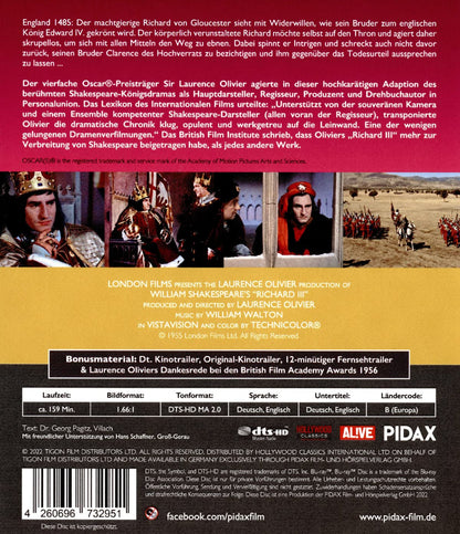 Richard III / Preisgekröntes Königsdrama mit Starbesetzung (Pidax Historien-Klassiker)
