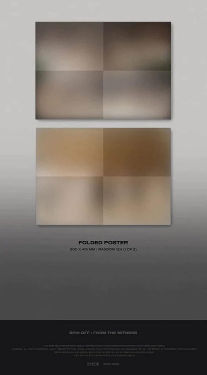Spin Off : From The Witness - Limited Witness Version - incl. Photo Booklet, Bookmark, 3 Photocards, Sticker + Folded Poster
