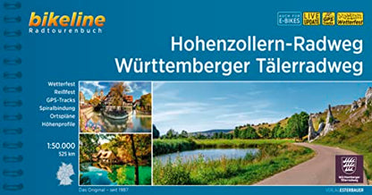 Hohenzollern-Radweg • Württemberger Tälerradweg: 1:50.000, 542 km, wetterfest/reißfest, GPS-Tracks Download, LiveUpdate (Bikeline Radtourenbücher