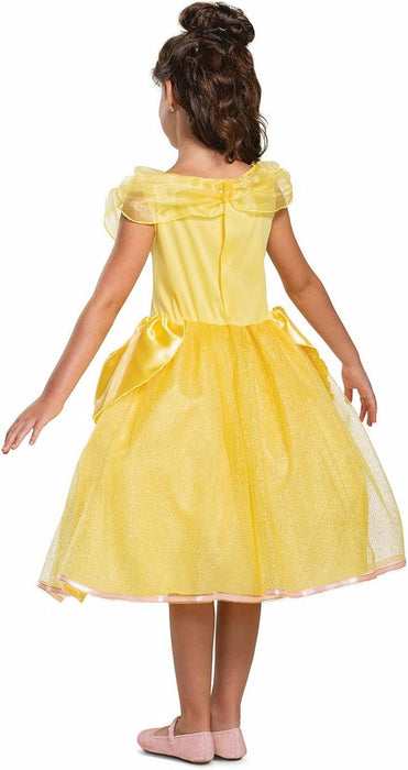 Disney Official Deluxe Princess Belle Dress Up for Girls, Belle Costume Kids, Beauty and the Beast Costume, Belle Fancy Dress Outfit, World Book Day Costumes for Girls