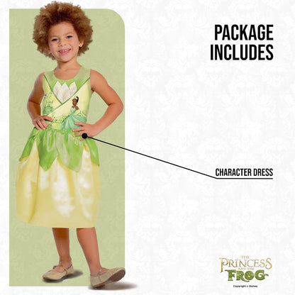 Disney Official Standard Princess Tiana Costume Kids, Princess and the Frog Princess Dress Up For Girls