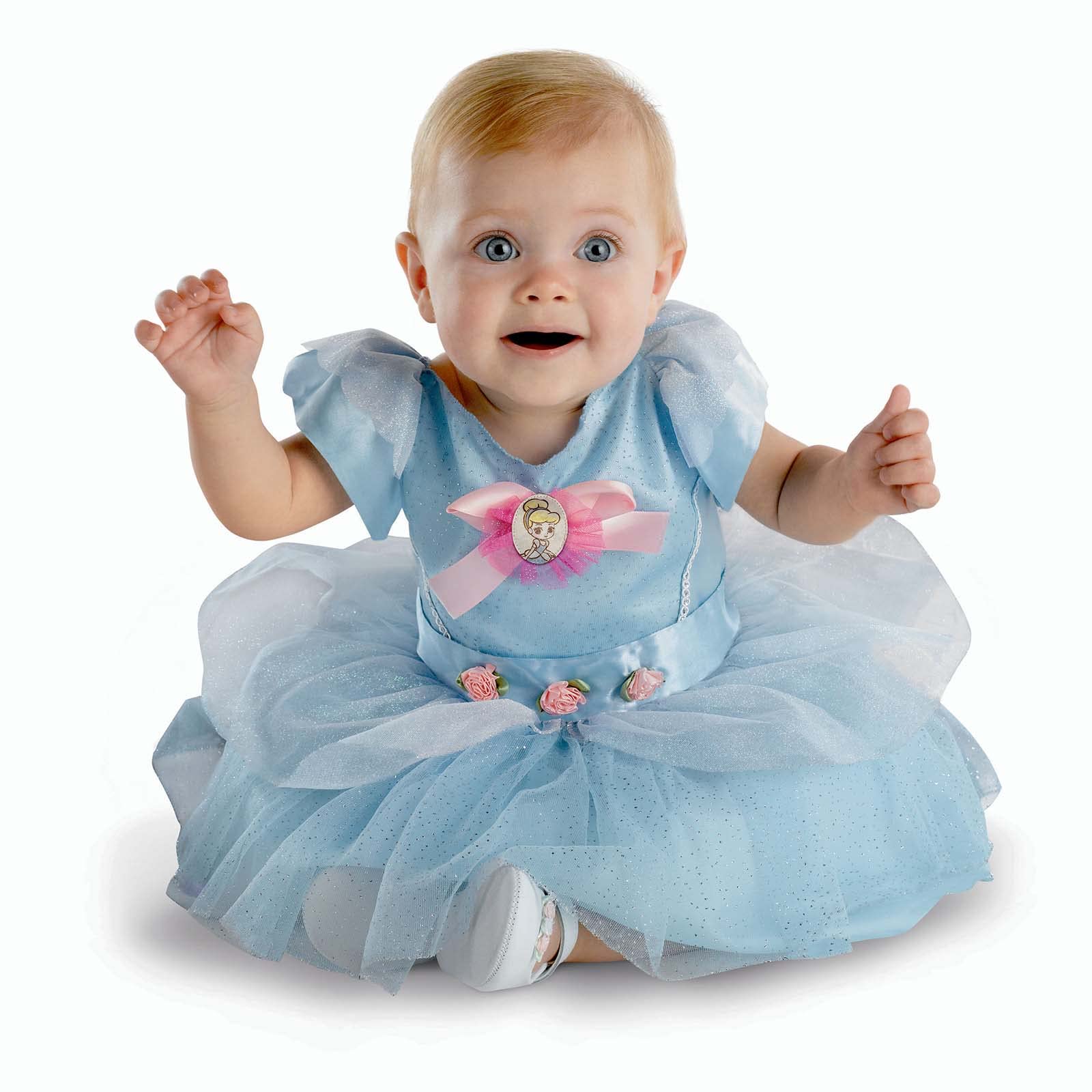 Disney Official Classic Cinderella Costume Infant, Baby Girl Princess Dress