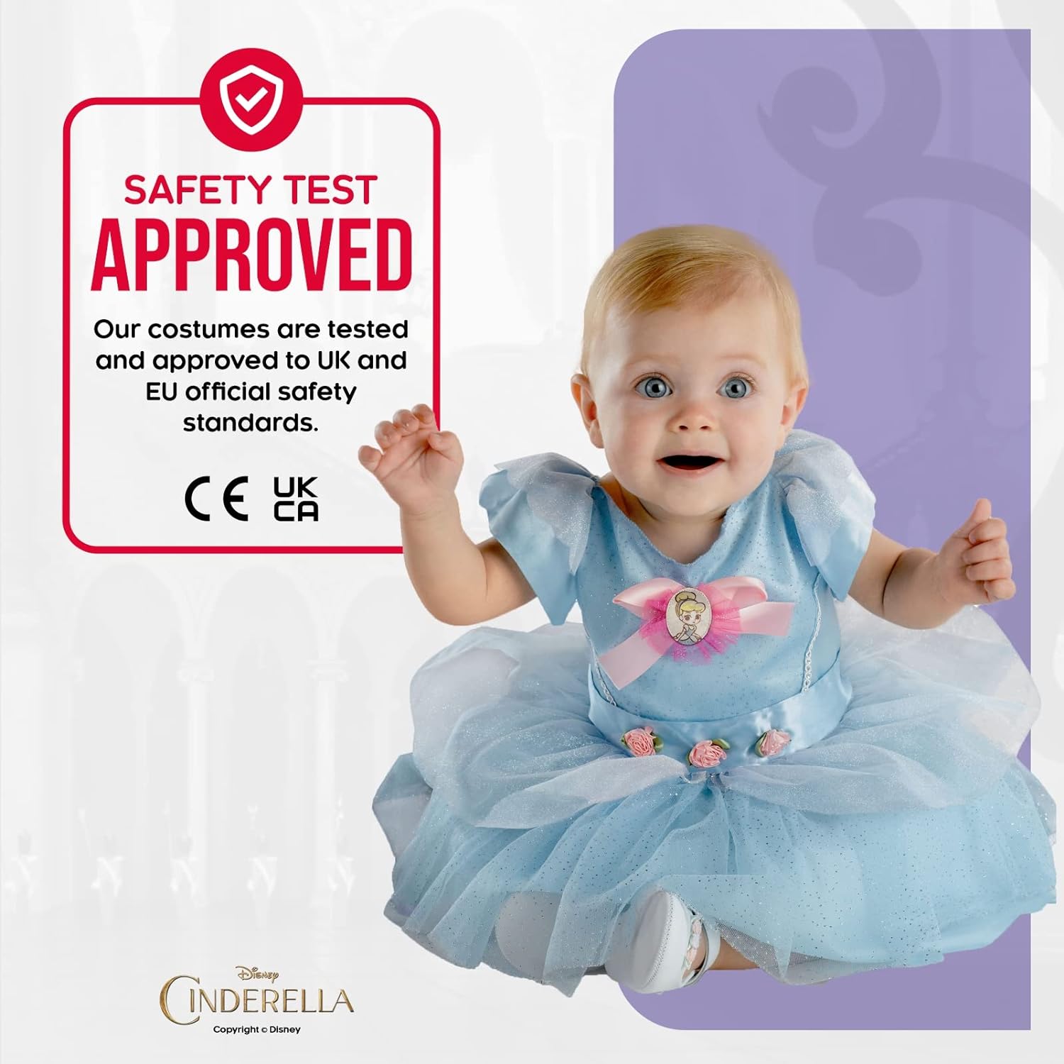 Disney Official Classic Cinderella Costume Infant, Baby Girl Princess Dress