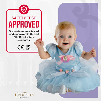 Disney Official Classic Cinderella Costume Infant, Baby Girl Princess Dress