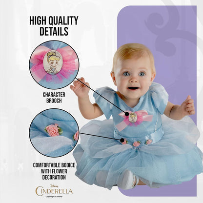 Disney Official Classic Cinderella Costume Infant, Baby Girl Princess Dress