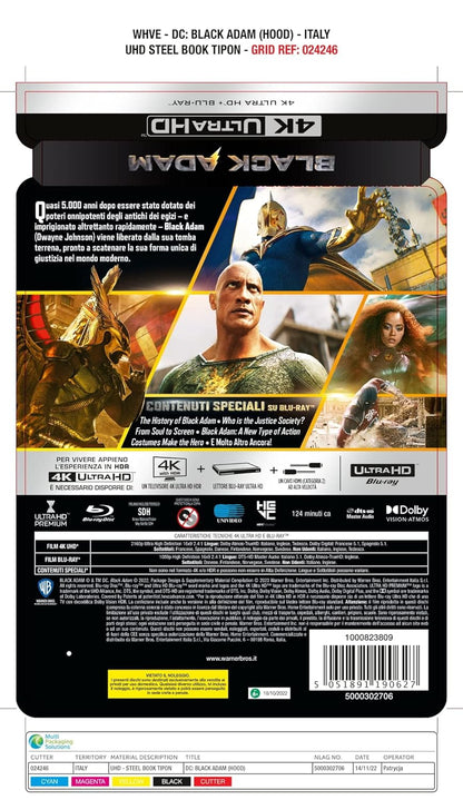 BLACK ADAM Steelbook (4K Ultra HD + Blu-Ray)