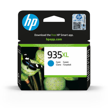 HP 935XL C2P24AE, Cian, Cartucho de Tinta de Alta Capacidad Original, compatible con impresoras de inyección de tinta HP OfficeJet 6820, HP OfficeJet Pro 6230 y 6830