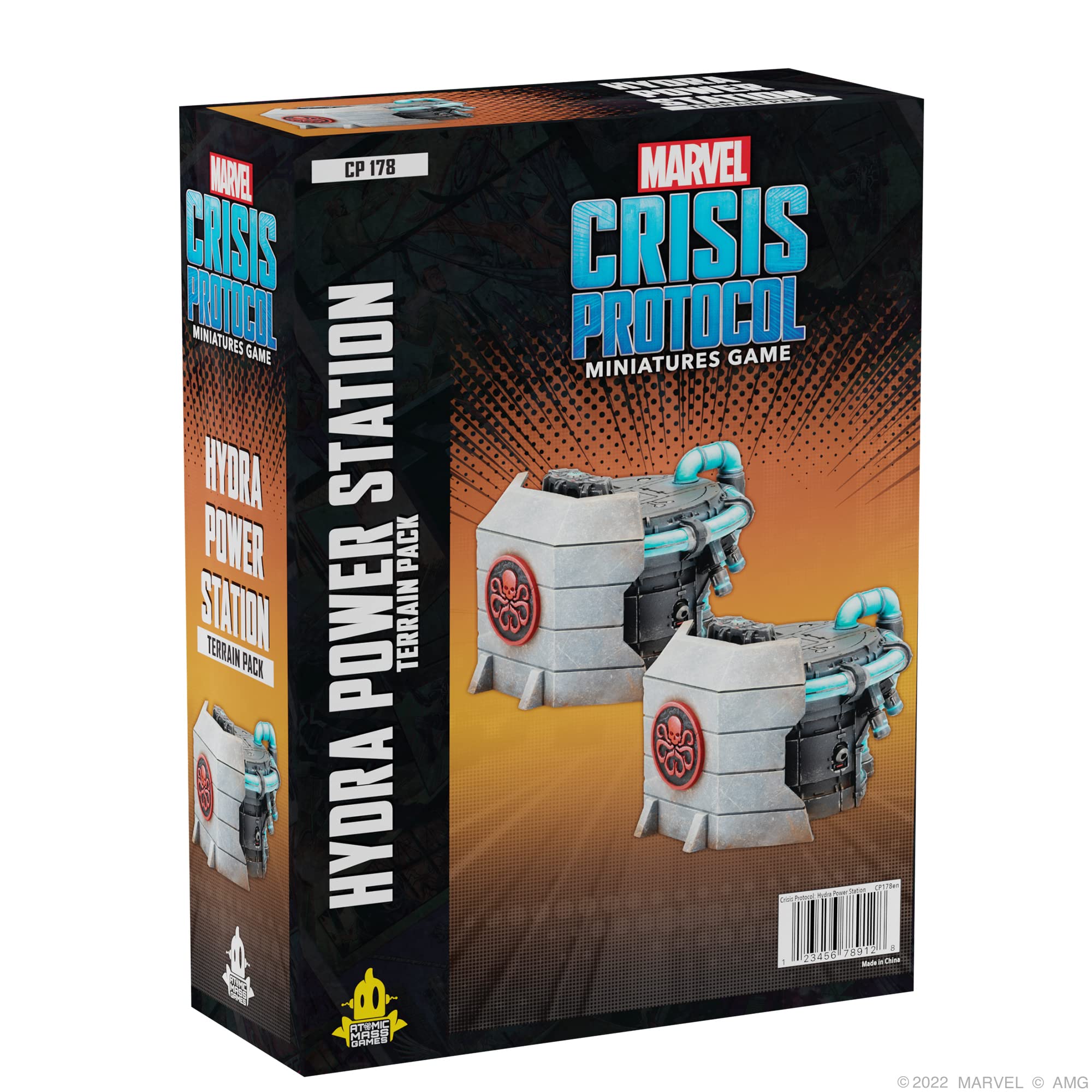 Atomic Mass Games Marvel Crisis Protocol Hydra Power Station Terrain Pack | Miniatures Battle Game | Strategy Game for Adults | Ages 14+ | 2 Players | Average Playtime 90 Minutes | Made