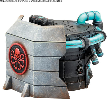 Atomic Mass Games Marvel Crisis Protocol Hydra Power Station Terrain Pack | Miniatures Battle Game | Strategy Game for Adults | Ages 14+ | 2 Players | Average Playtime 90 Minutes | Made