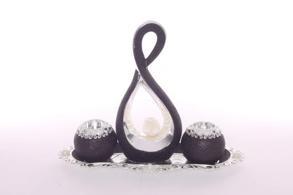 KanKan Oriental Candle Dish for Home Bedroom Decoration