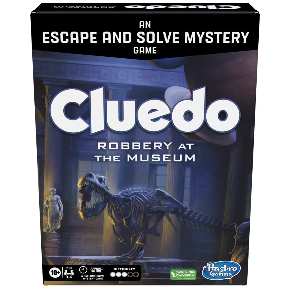 Hasbro Gaming Board Game Robbery at the Museum, Escape Room, Cooperative Family, Multicolor