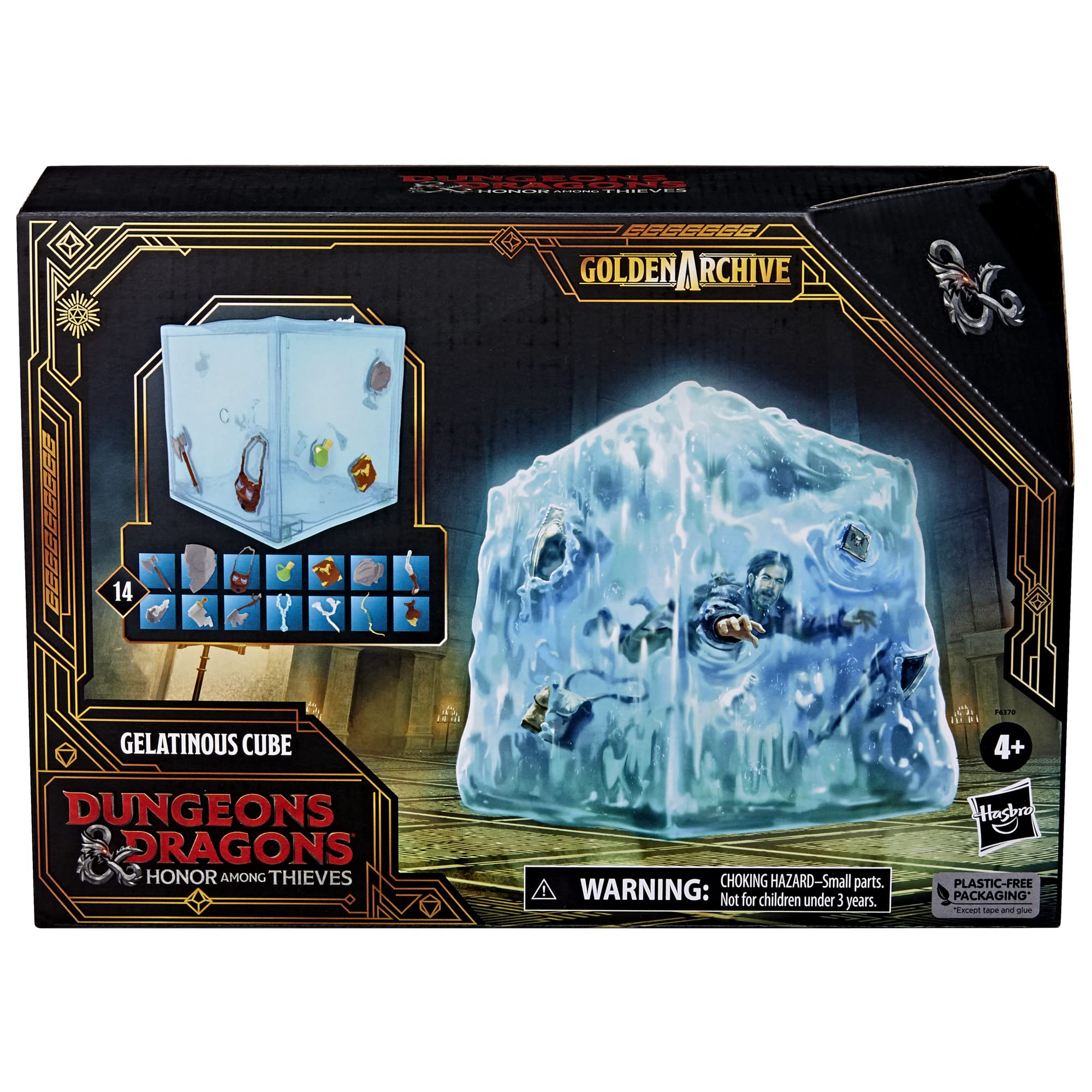 Dungeons & Dragons Hasbro F6370 The Honor of Thieves, Golden Archive, Collectable Gelatinous Cube Action Figure for Adults, Compatible with D&D Action Figures in Scale 15 cm, Multi