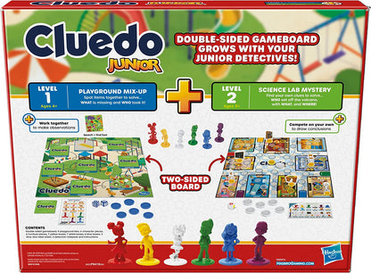 Hasbro Gaming Cluedo Junior Board Game, Reimagined Classic for 2-6 Players, Detective Games for Boys and Girls, 2 in 1 with 2-sided Gameboard, Fun Toy