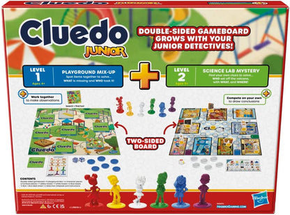 Hasbro Gaming Cluedo Junior Board Game, Reimagined Classic for 2-6 Players, Detective Games for Boys and Girls, 2 in 1 with 2-sided Gameboard, Fun Toy