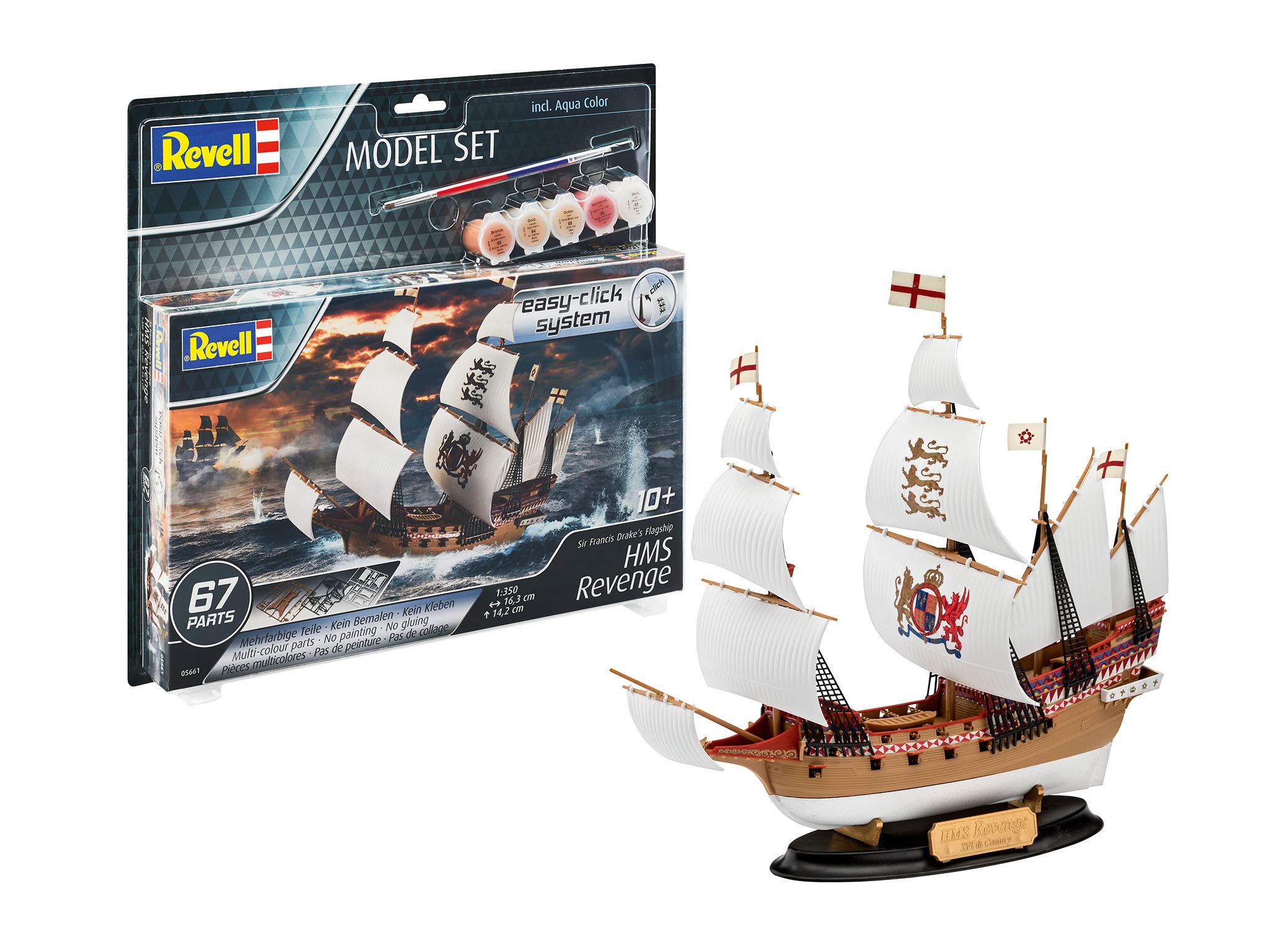 Revell 65660 Santa Maria (Easy-Click) Model Set Kit, Multicoloured, 1/350