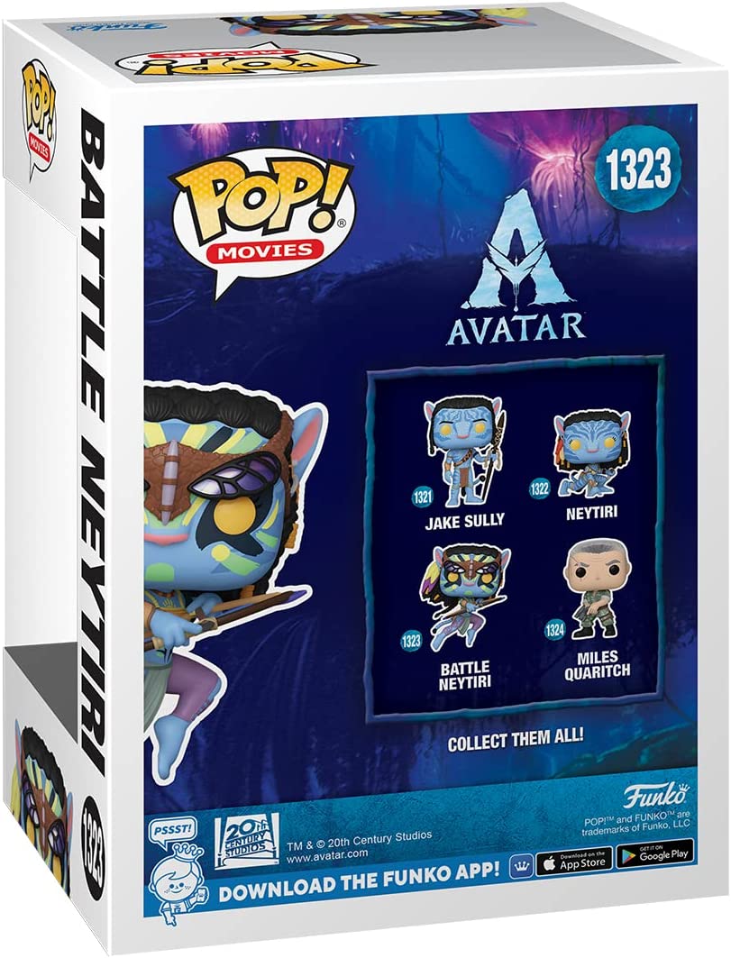 Funko POP! Movies: Avatar - Neytiri - (battle) - Avatar: the Way Of Water - Collectable Vinyl Figure - Gift Idea - Official Merchandise - Toys for Kids & Adults - Movies Fans