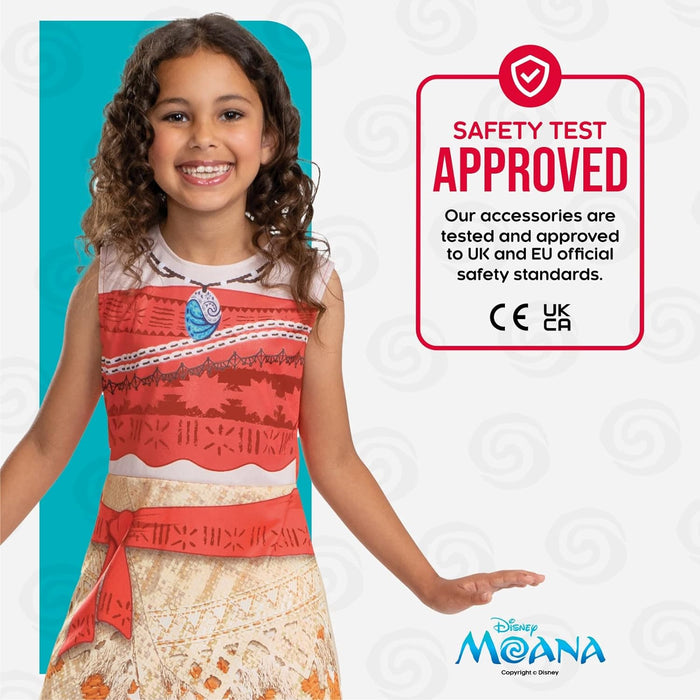 Disney Official Standard Moana Costume Kids, Moana Dress Up for Girls, Moana Fancy Dress Outfit, Princess Costumes for Girls, Maui Costume Kids, World Book Day Costumes for Girls