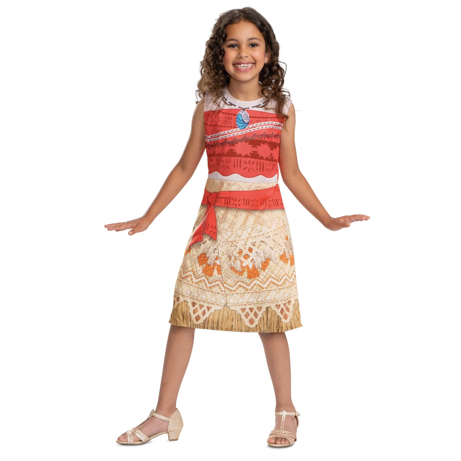 Disney Official Standard Moana Costume Kids, Moana Dress Up for Girls, Moana Fancy Dress Outfit, Princess Costumes for Girls, Maui Costume Kids, World Book Day Costumes for Girls