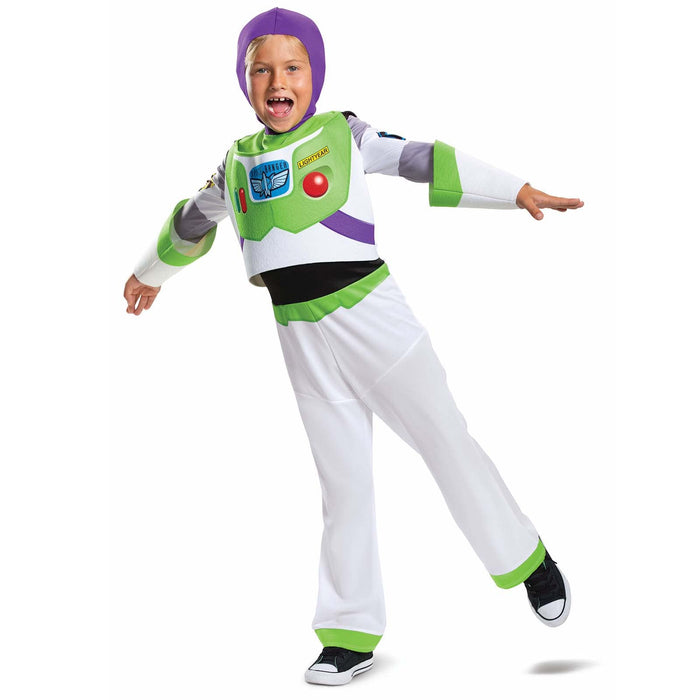Disney Official Deluxe Buzz Lightyear Costume Kids, Buzz Lightyear Dress Up Onesie, Toy Story Dress Up Costume Fancy Dress, World Book Day Costumes for Boys