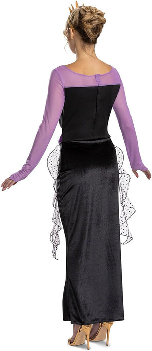 Disney Official Classic Ursula Costume Adult, The Little Mermaid Halloween Costume for Adults Size