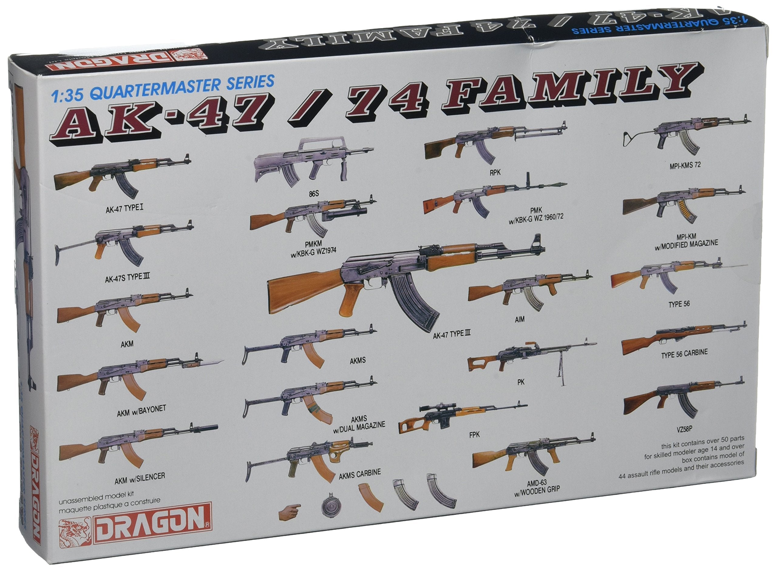 Dragon Models USA DRA3802 1/35 AK-47/74 Family Part 1 Dragon Model Kits